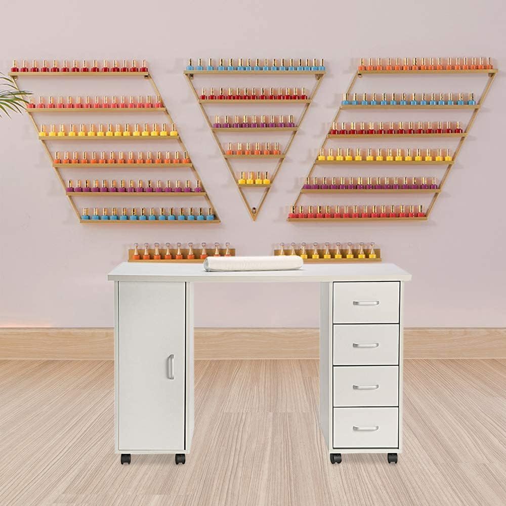Rolling Manicure Table Nail De - W Spa & Wellness review and price