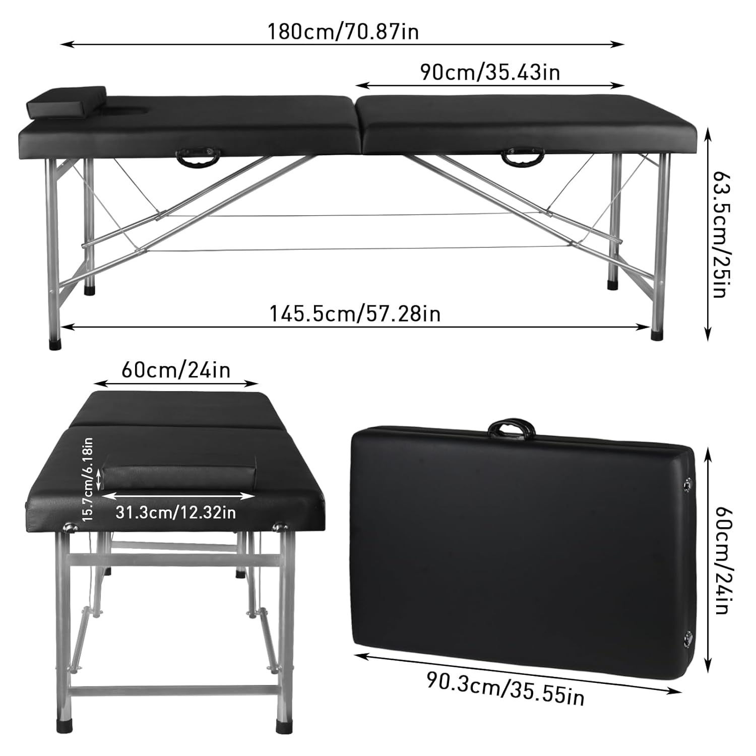 Portable Folding Massage Table - W Spa & Wellness review and price